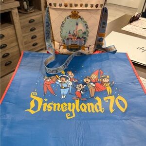Disneyland 70th Anniversary Bag and Magic Key exclusive popcorn insulated bag !